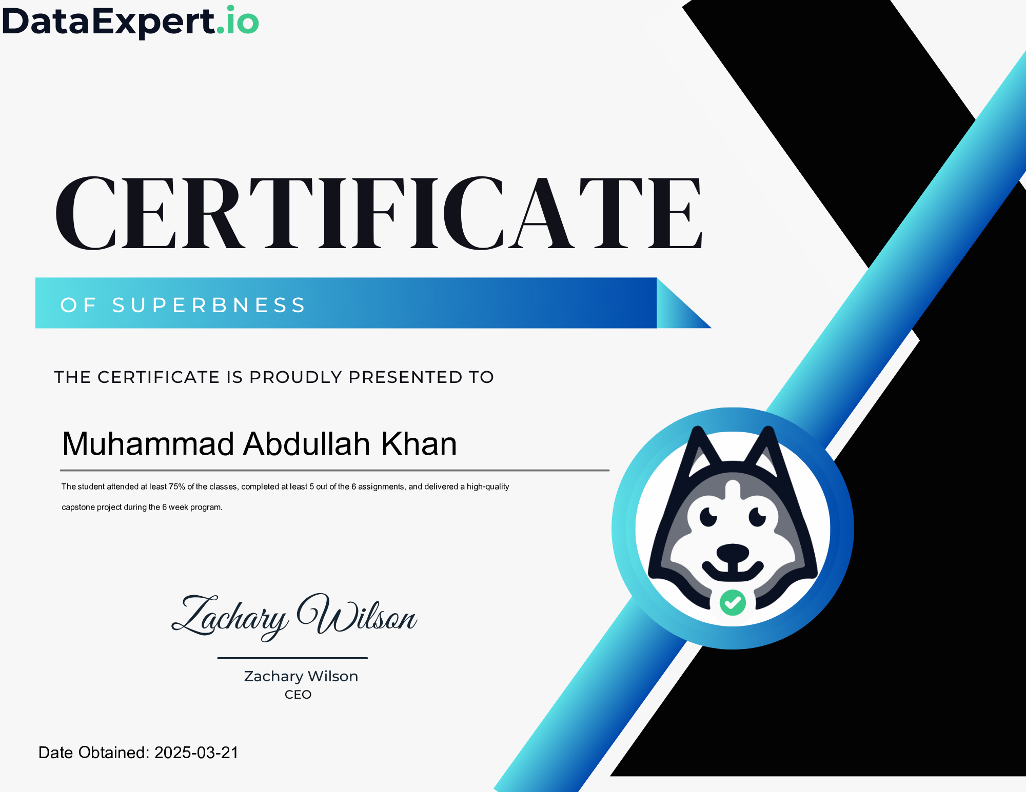 profile picture for: Muhammad Abdullah Khan